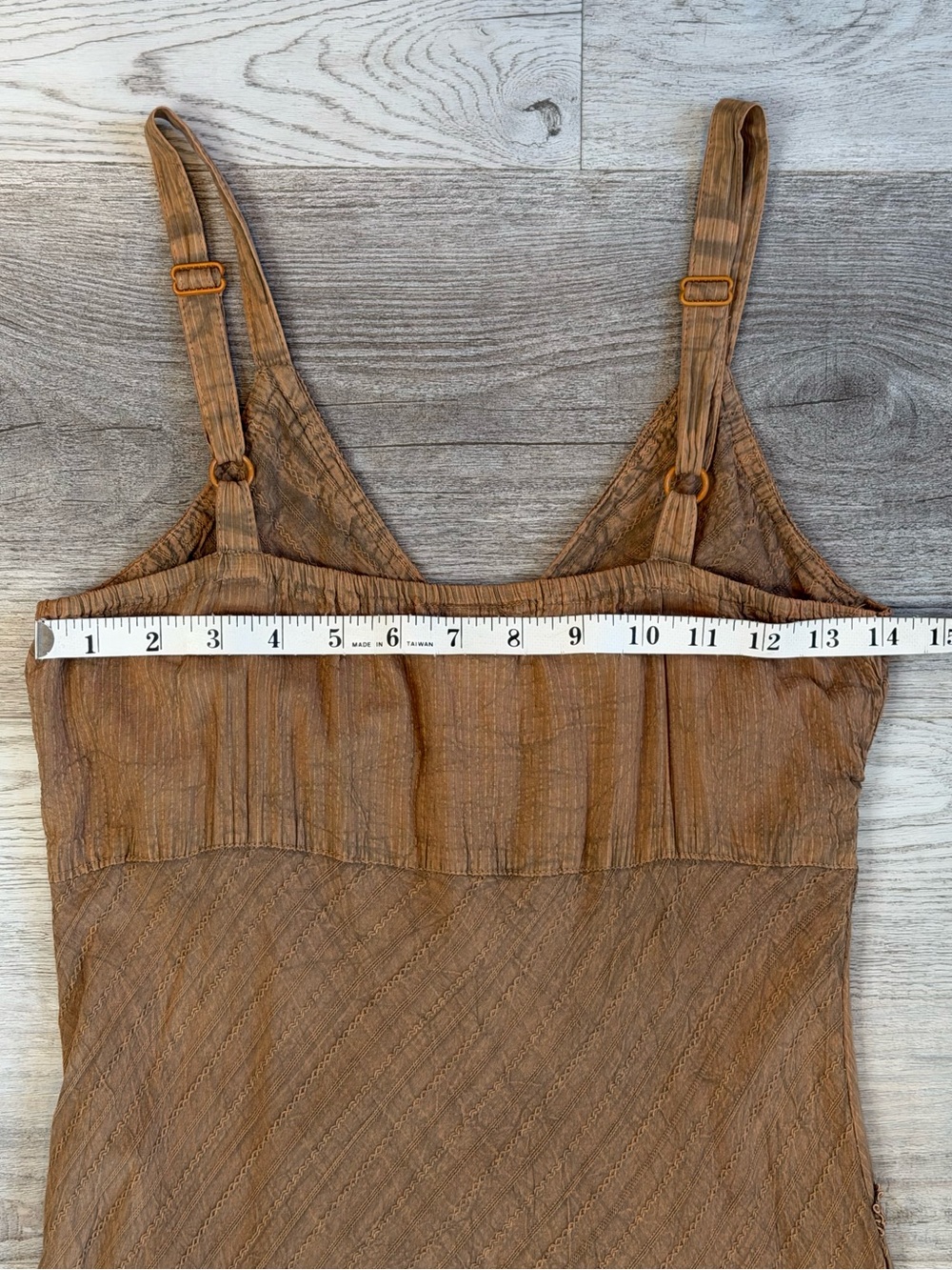 Scully Women’s Long Spaghetti Strap 100% Cotton Dress Copper Brown Size S - Picture 11 of 14